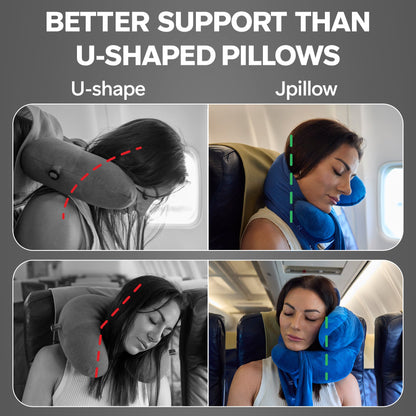 J-pillow Travel Pillow (Blue)