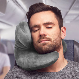 J-pillow travel pillow Silver Gray